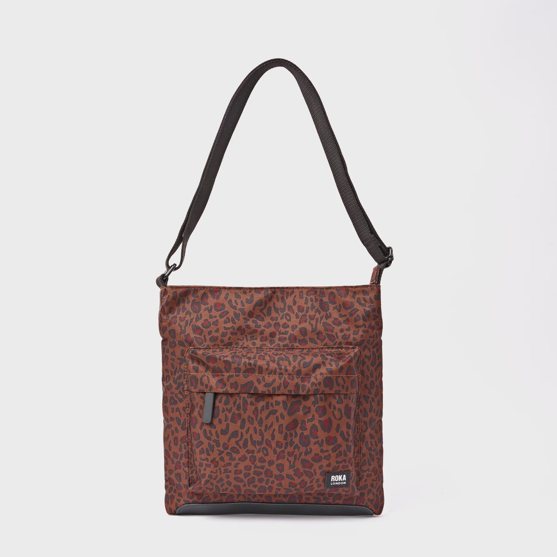 ROKA Kennington Crossbody Bag in Mini Leopard Canvas