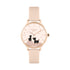 Radley Gold Cobweb Pink Leather Watch