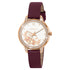Radley Stone Set Floral Cranberry Leather Watch