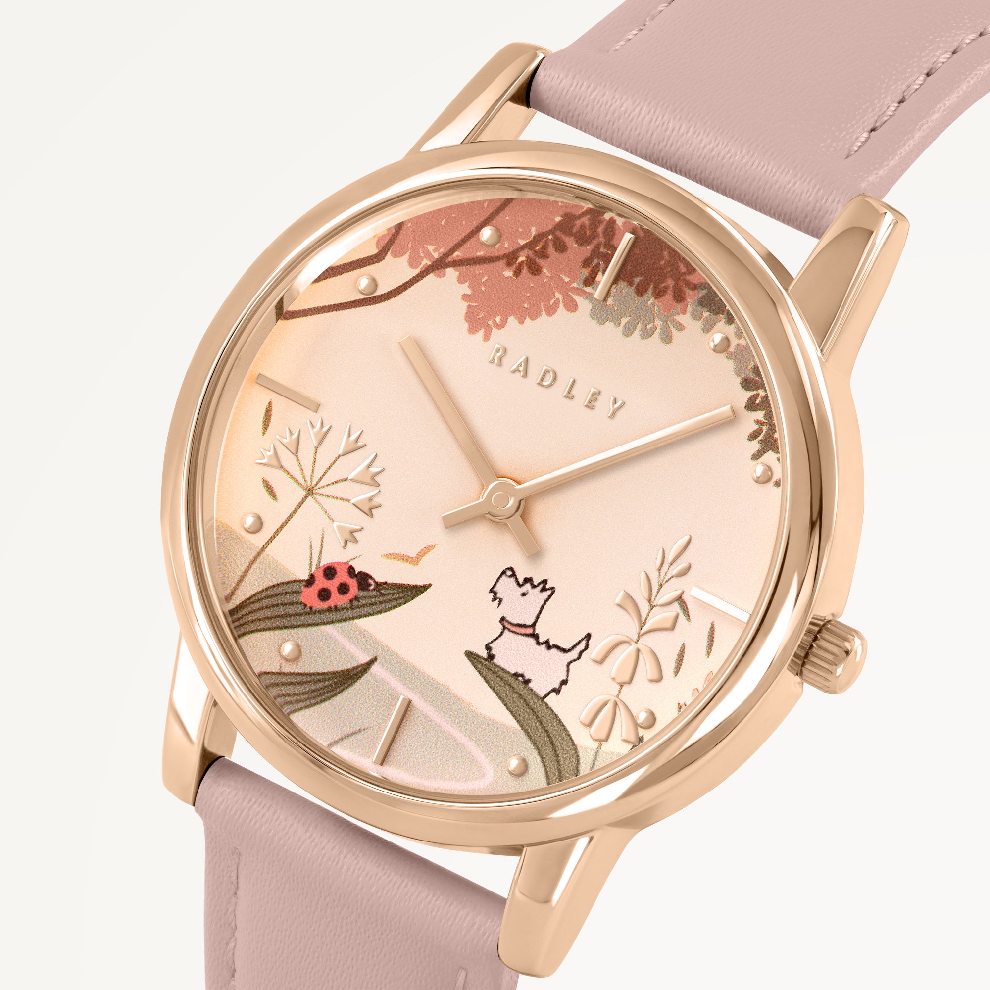 Radley Prairie Pink Leather Watch