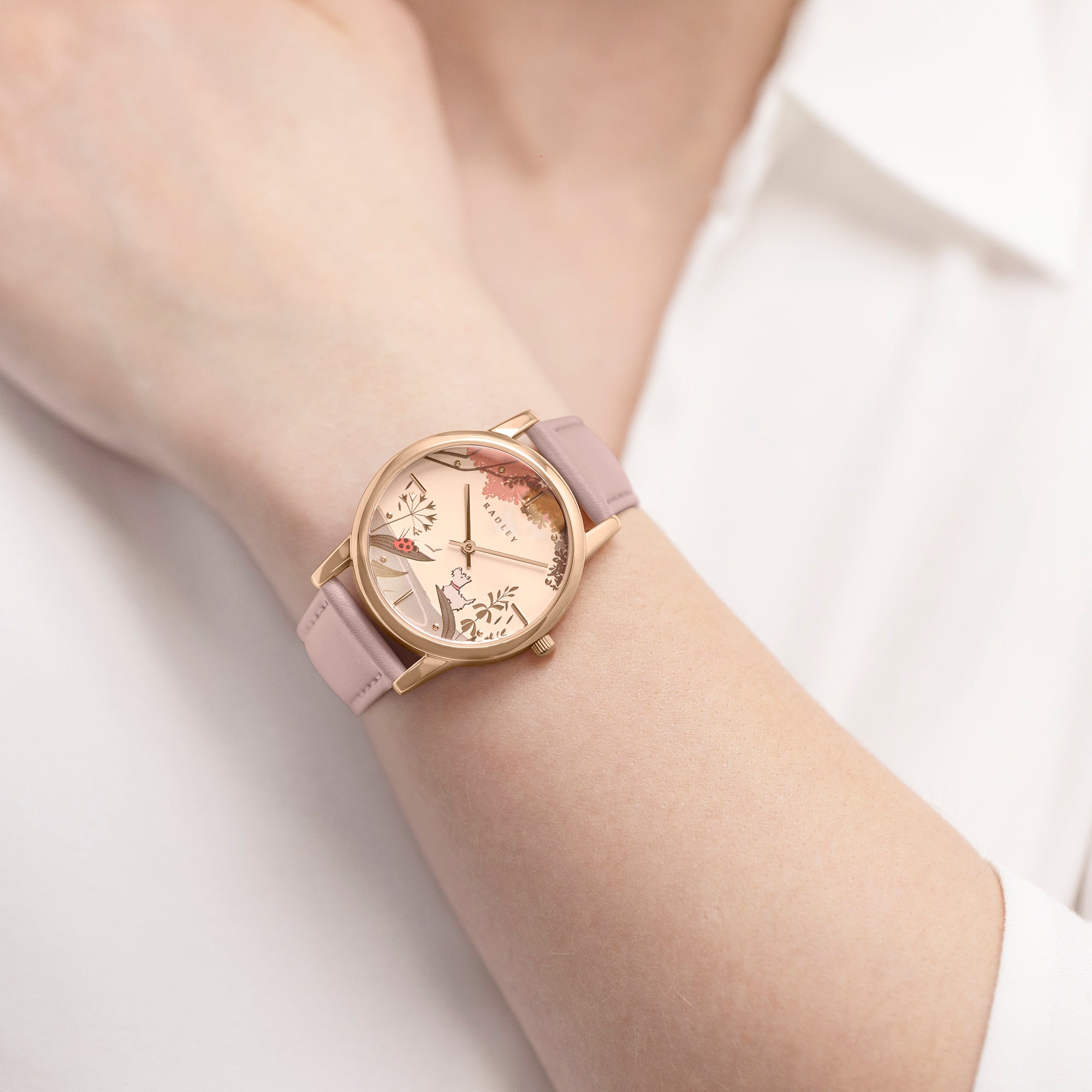 Radley Prairie Pink Leather Watch