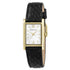 Radley Gold Rectangular Black Snake Effect Leather Watch
