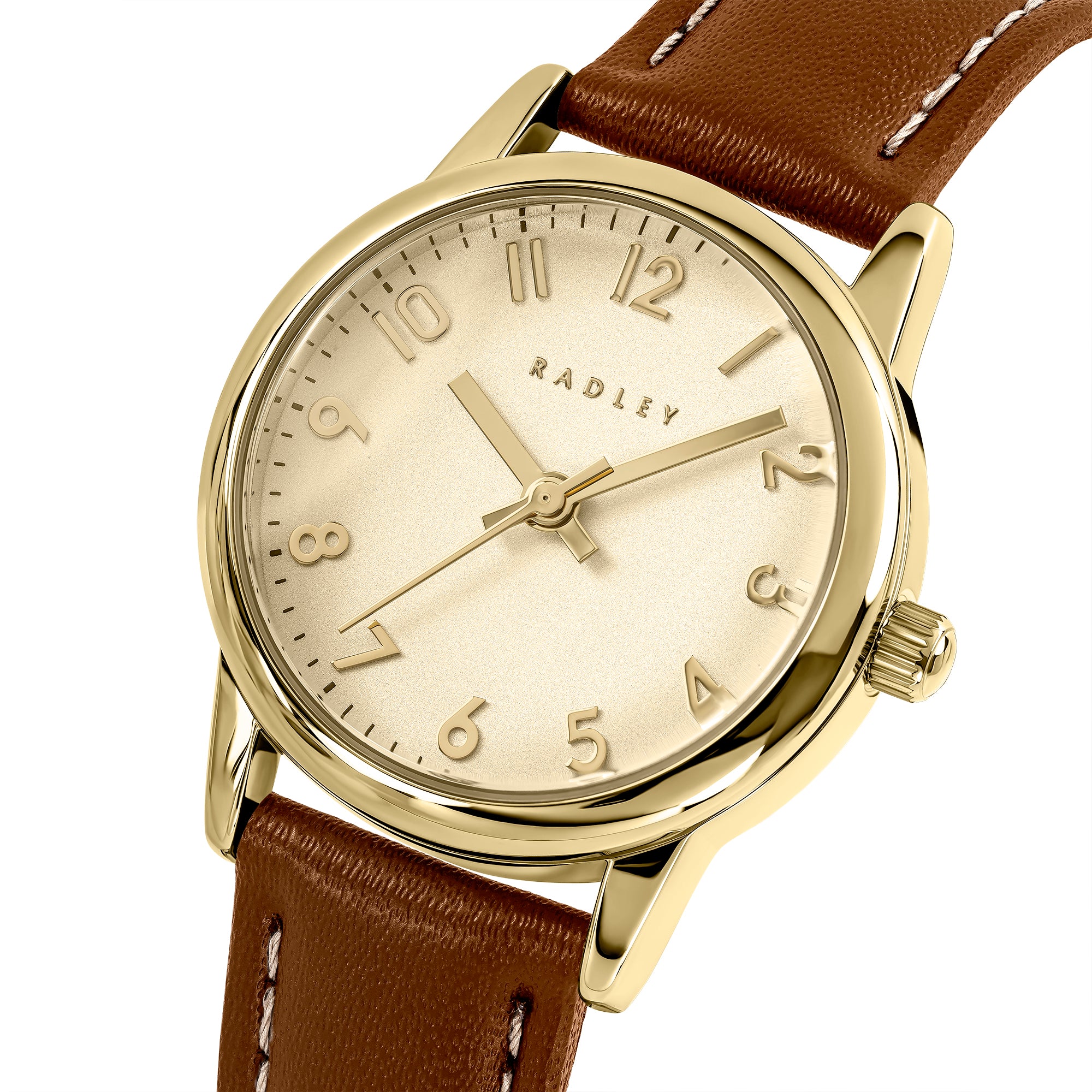 Radley Gold Cognac Leather Watch