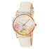 Radley Rose Gold Spring Scene White Leather Watch