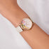 Radley Rose Gold Spring Scene White Leather Watch