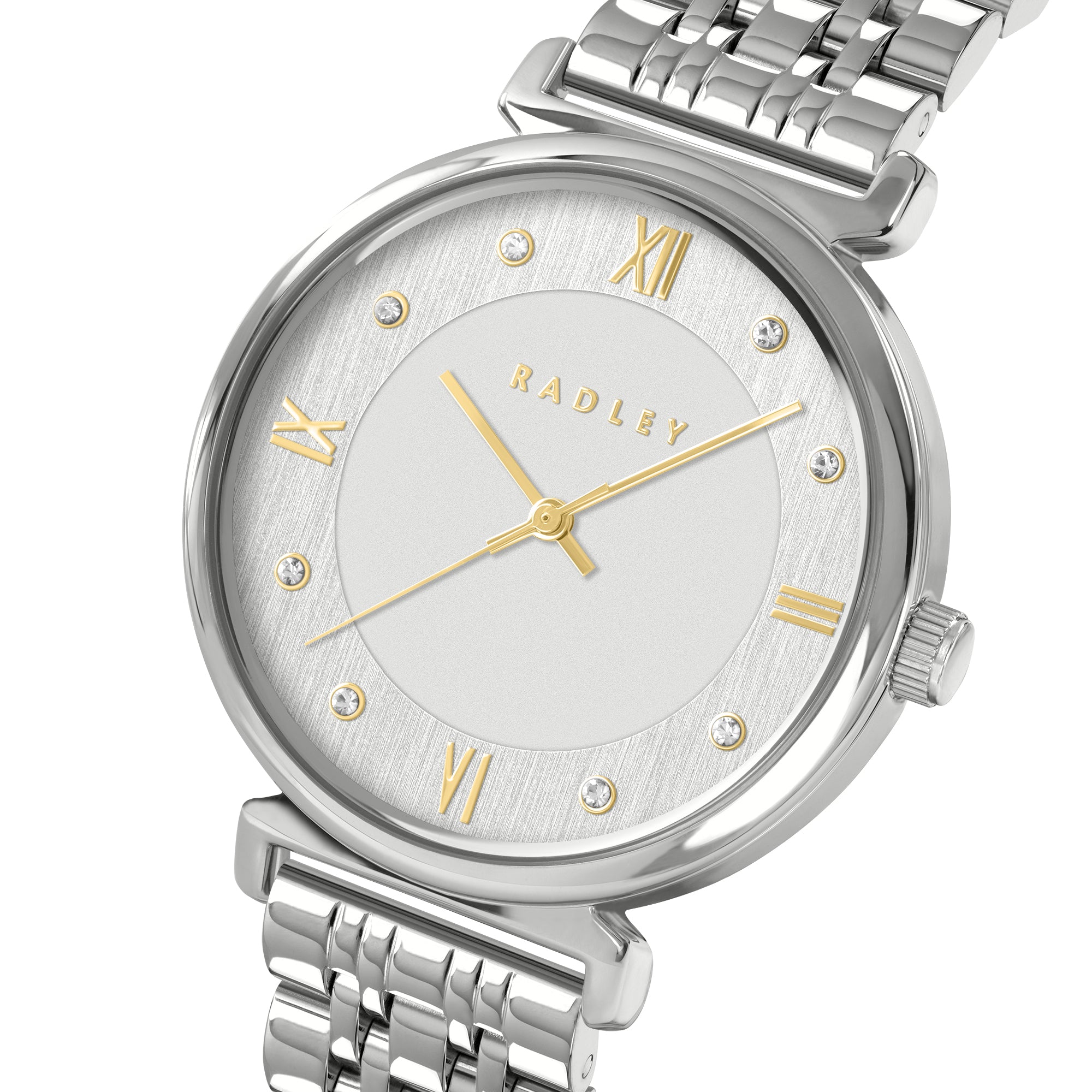 Radley Silver Large Round Linked Watch