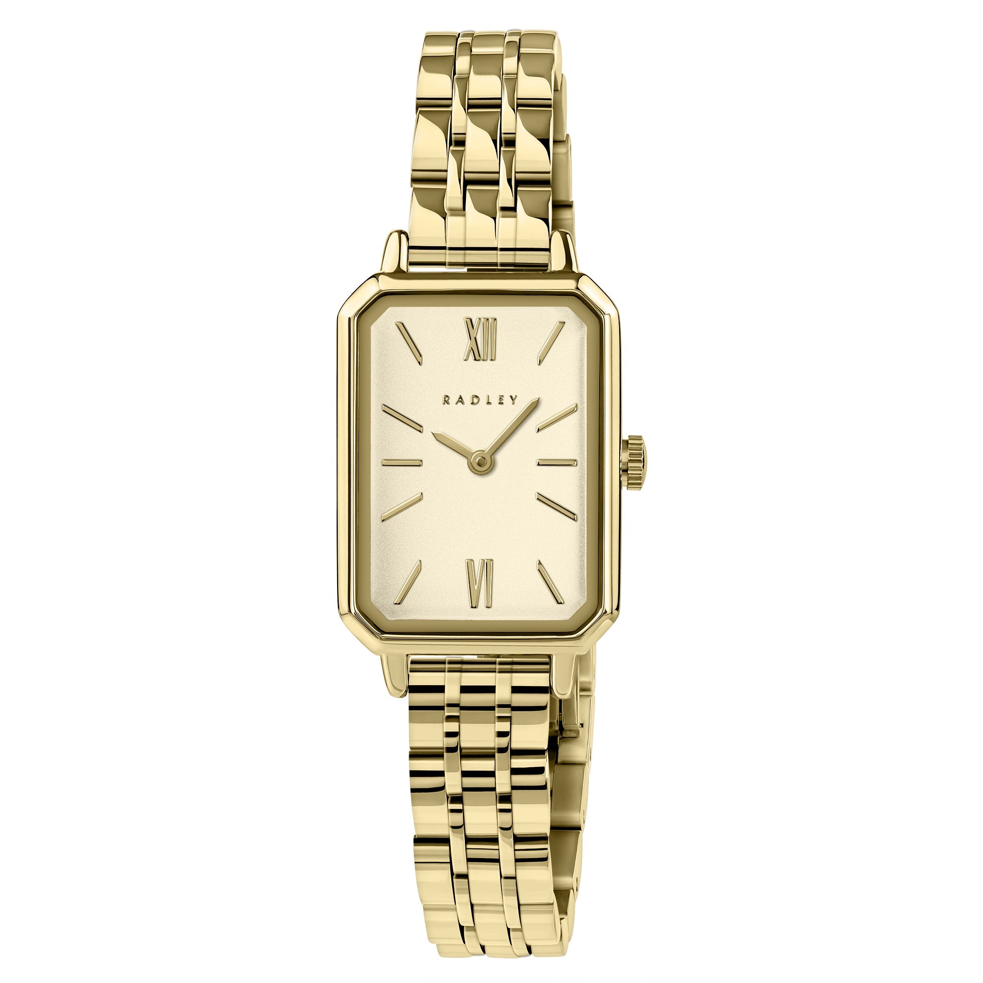 Radley Gold Rectangular Linked Watch