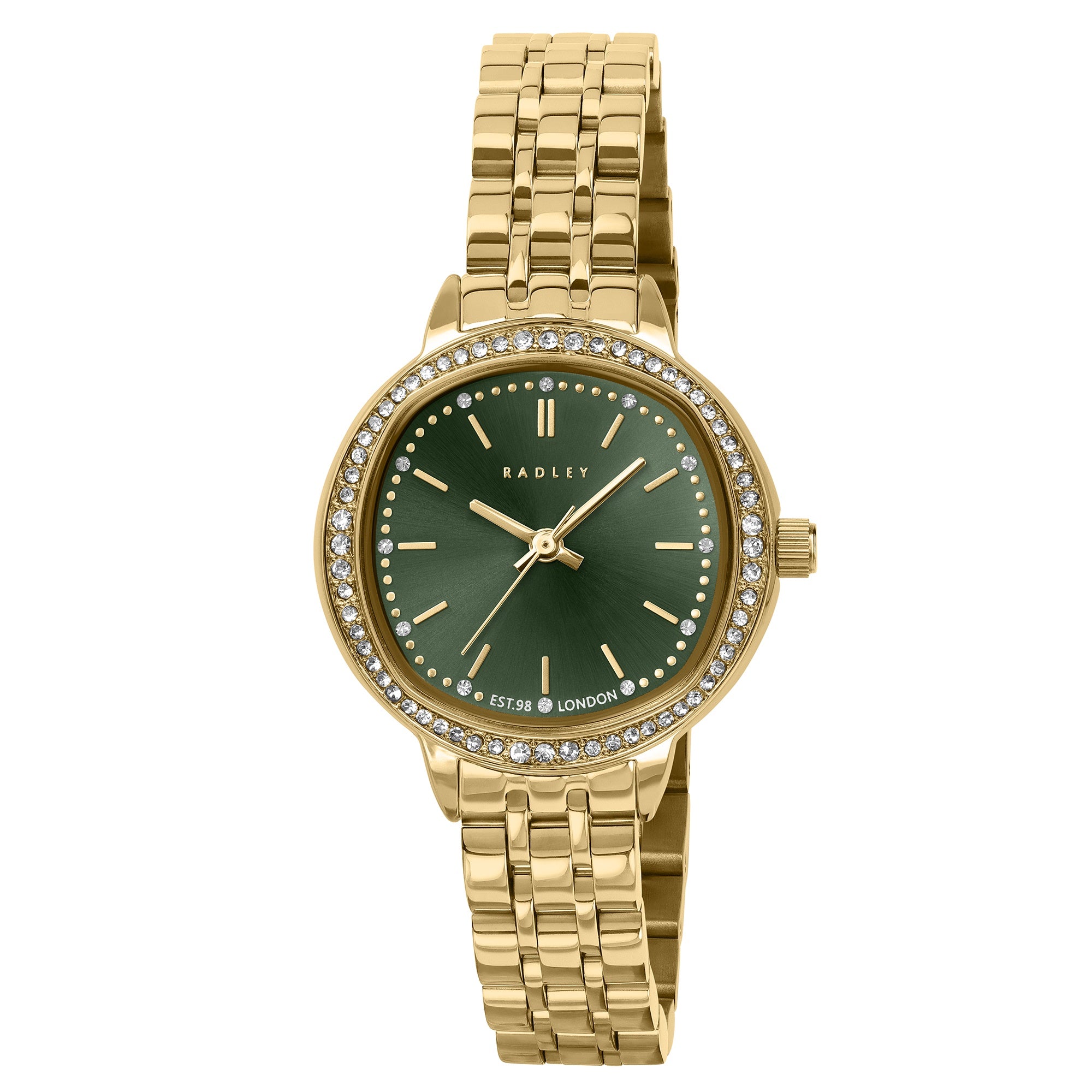 Radley Gold Green Linked Watch