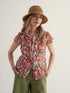 Seasalt Rushmaker Shirt Red Hot Poker Chalk