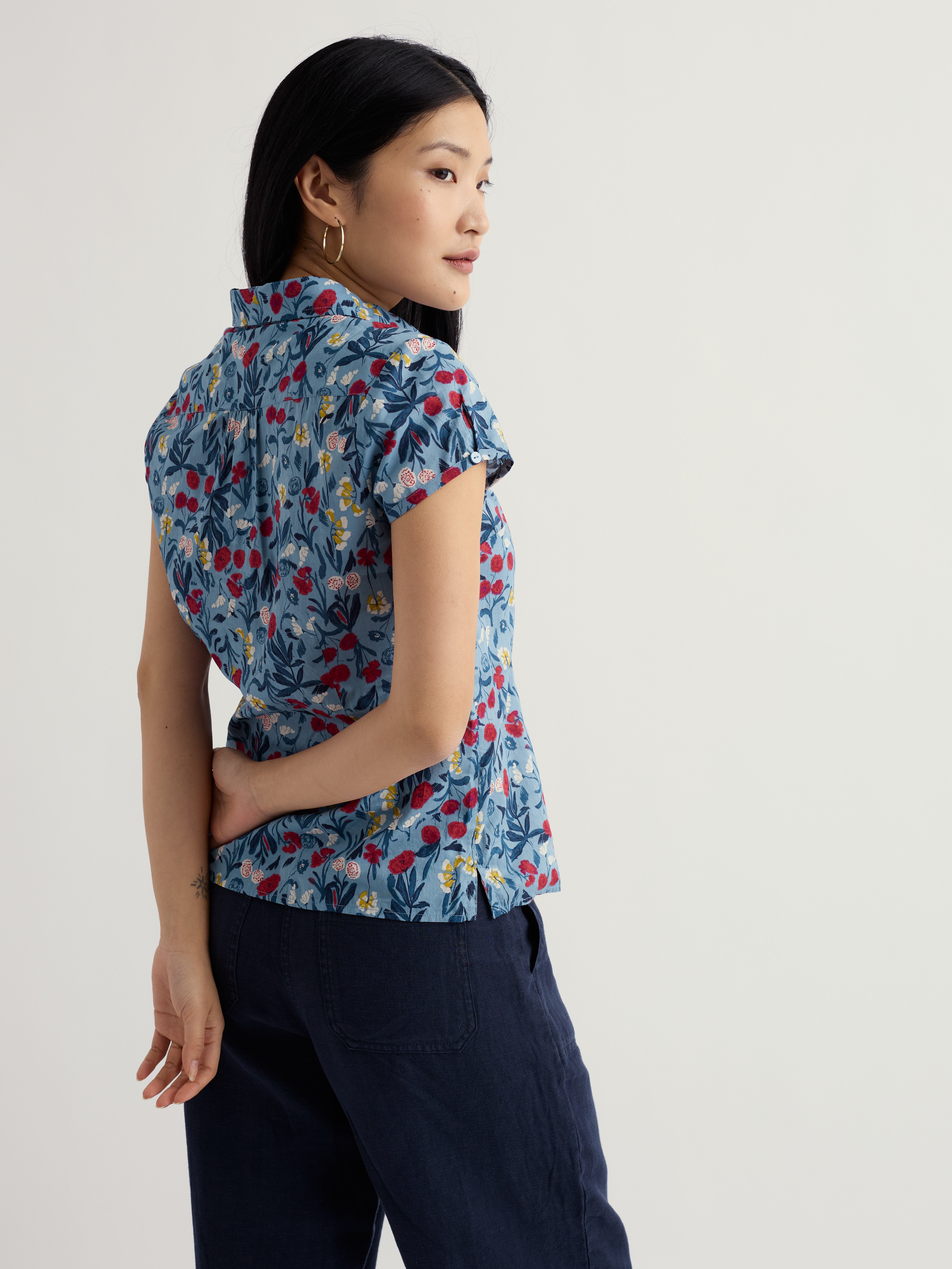 Seasalt Rushmaker Shirt Spring Stems Seascape Mix