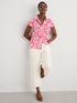 Seasalt Rushmaker Shirt Stream Flower Scarlet