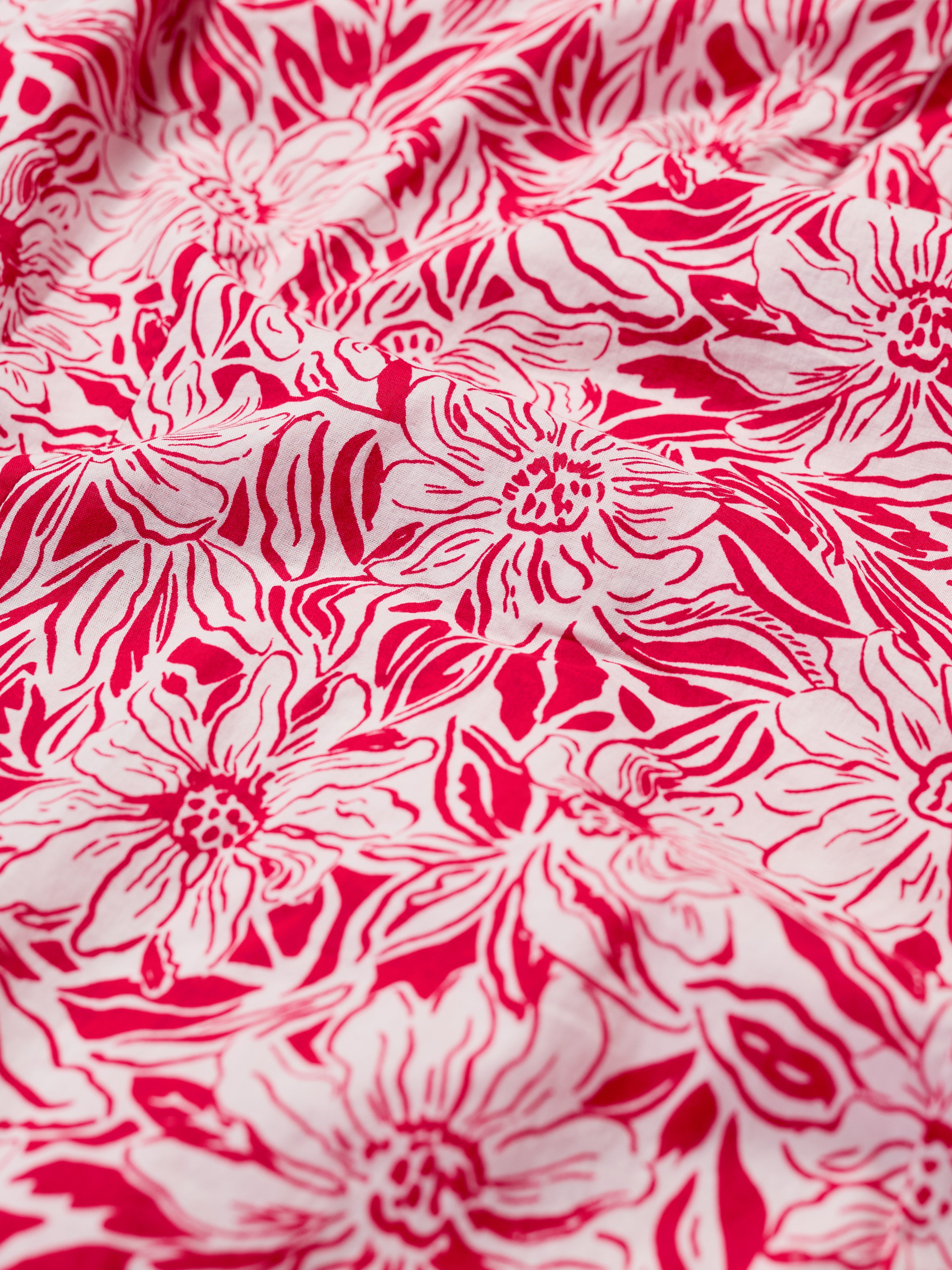 Seasalt Rushmaker Shirt Stream Flower Scarlet