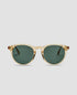 MessyWeekend Depp Champagne Green Sunglasses.