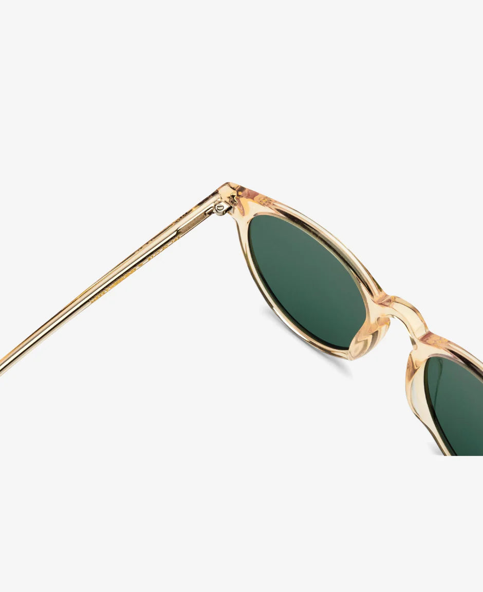 MessyWeekend Depp Champagne Green Sunglasses.