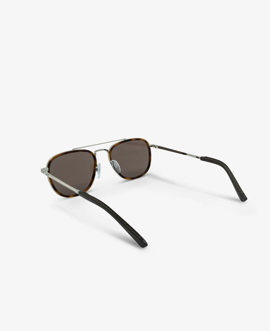 MessyWeekend Quentin Gold Brown Sunglasses.