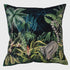 Malini Embroidered Lemur On Black Velvet Cushion 45 x 45