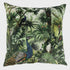EMBROIDERED PEACOCK PRINT 45 X 45 CM CUSHION