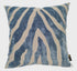 ZEBRA CUT VELVET PAUL MONEYPENNY BLUE 43 X 43 CM CUSHION