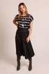 Traffic People Silence in the Night Rigg Skirt Black