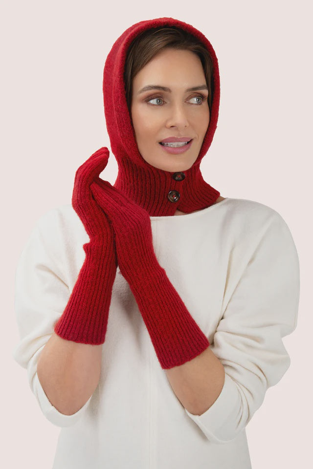 Powder Sofia Long Gloves - Scarlet