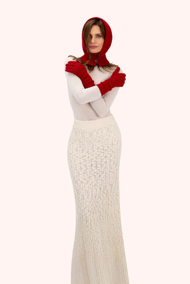 Powder Sofia Long Gloves - Scarlet