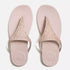 FitFlop Solay Mixed-Crystal Toe-Post Sandals Nude Rose
