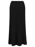 Amazing Woman Sachia Ribbed Long Skirt Black