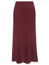 Amazing Woman Sachia Ribbed Long Skirt Mulberry