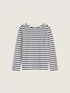Seasalt Sailor Shirt Organic Cotton Jersey Breton Chalk Maritime