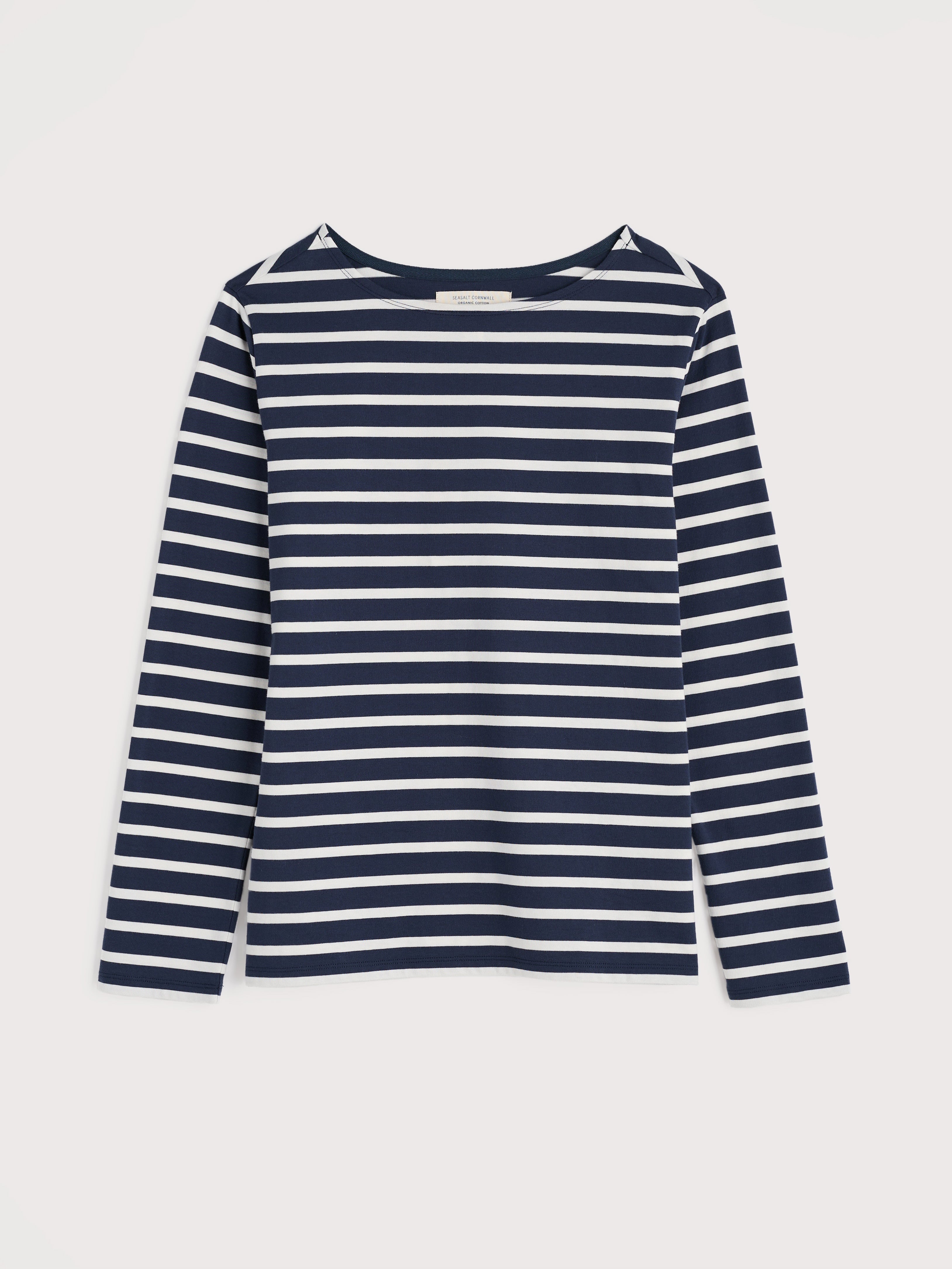 Seasalt Sailor Shirt Breton Maritime Chalk