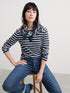 Seasalt Sailor Shirt Breton Maritime Chalk