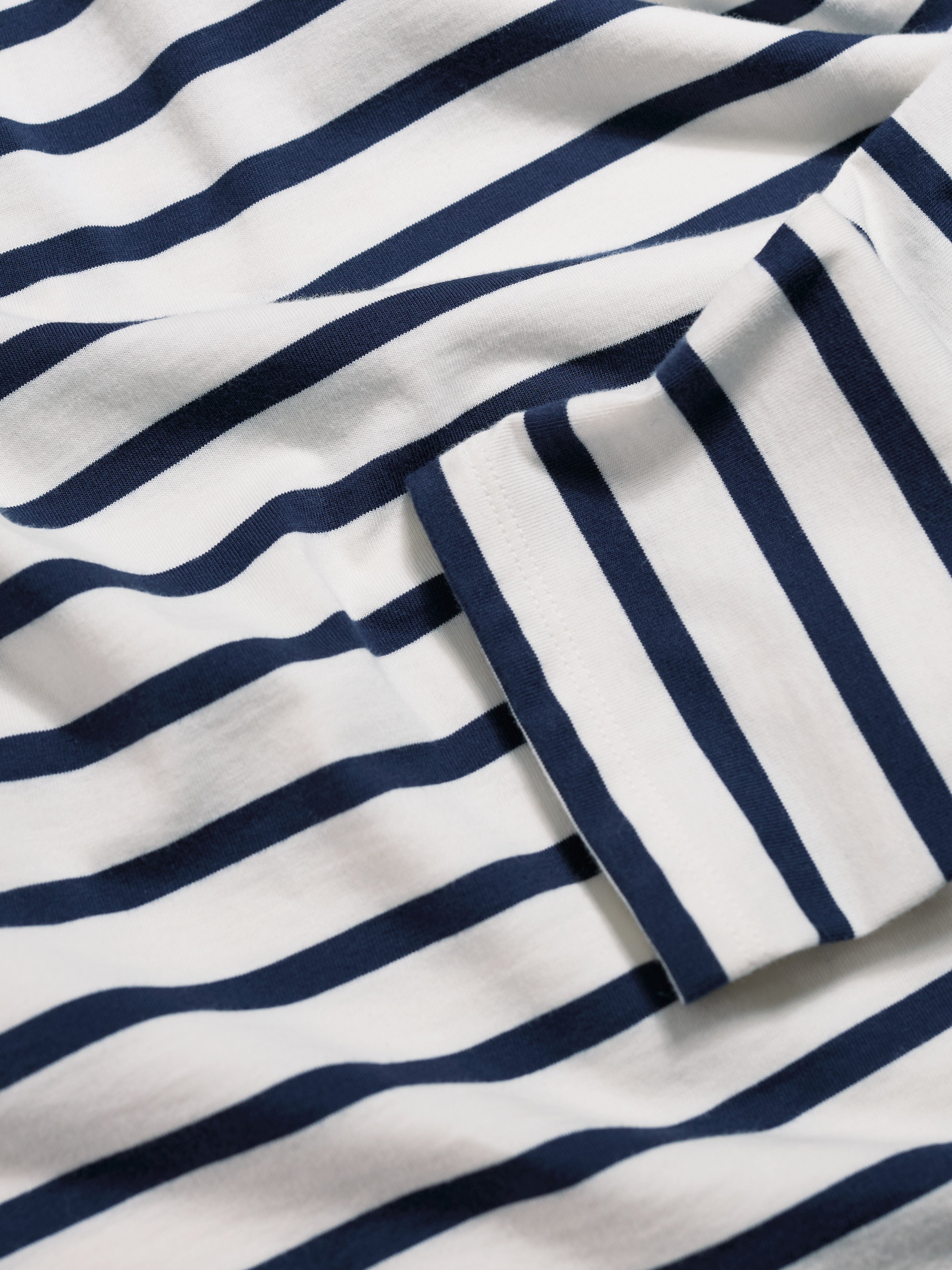 Seasalt Sailor Shirt Organic Cotton Jersey Breton Chalk Maritime