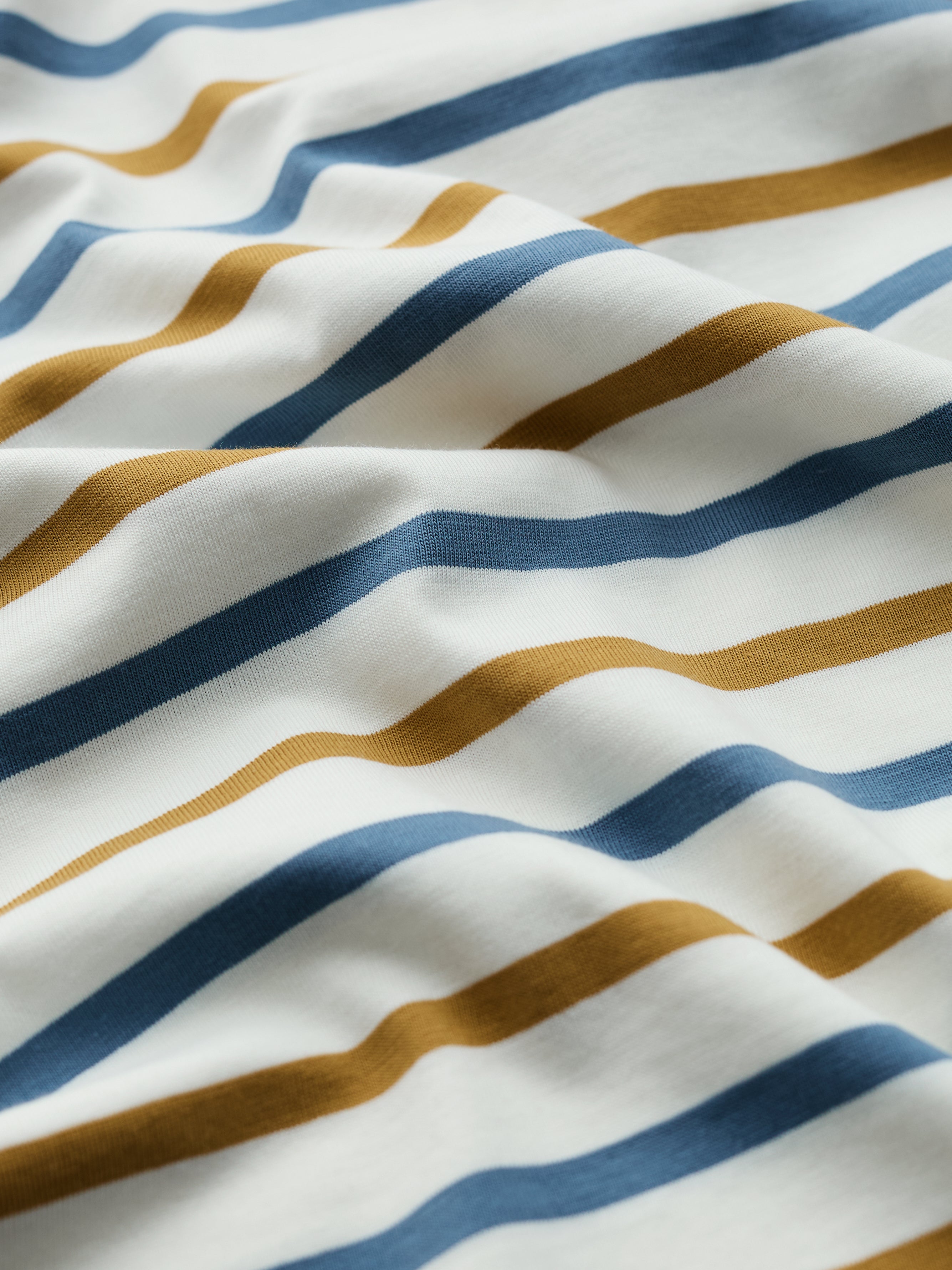 Seasalt Sailor Top Organic Cotton Jersey Tri Breton Golden Pear