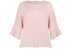 Amazing Woman Julia Frill Linen Top Rose Pink