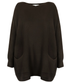 Amazing Woman Caryf X Oversized Jumper Dark Chocolate