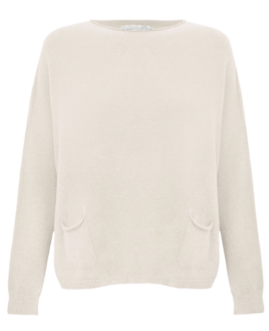 Amazing Woman Jodie Fine Knit Jumper Ivory.