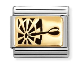 Nomination Yellow Gold Darts Charm