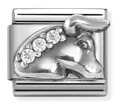 Nomination Silver Taurus Bull Charm