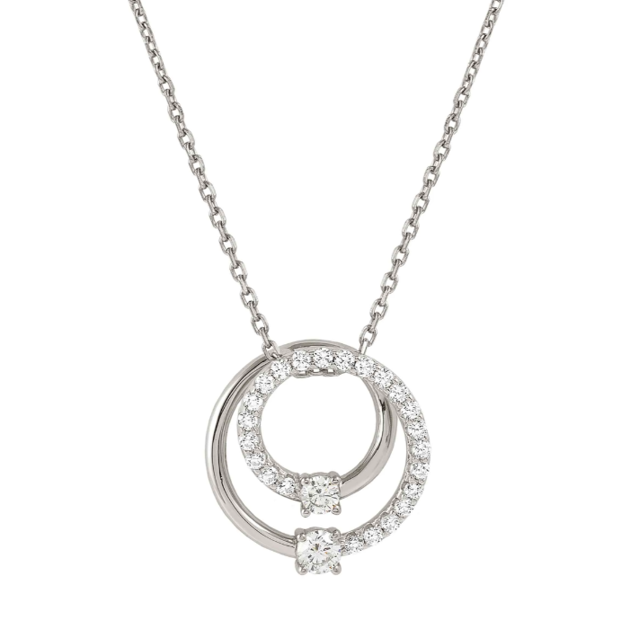 Nomination  Cosmic Love Circle Silver Large Necklace