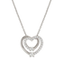 Nomination  Cosmic Love Heart Silver Large Necklace