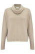 Amazing Woman Jannie Supersoft Cowl Boxy Knit Beige