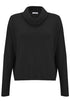 Amazing Woman Jannie Supersoft Cowl Boxy Knit Charcoal