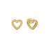 Nomination Soffio D'amore Heart Yellow Gold Earrings