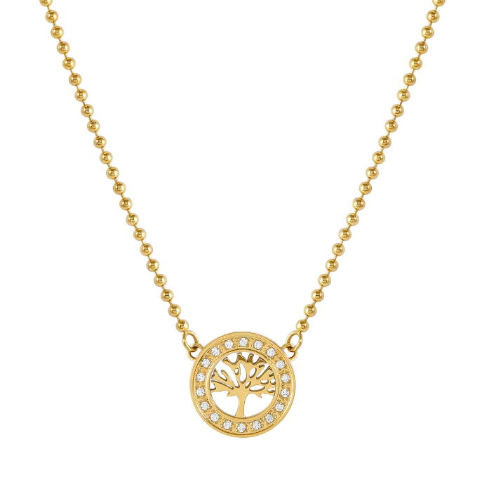 Nomination Soffio D'amore Tree Yellow Gold Necklace