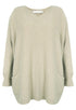 Amazing Woman Caryf X Oversized Jumper Beige Marl