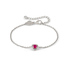 Nomination Cosmic Love Red Silver Heart Bracelet