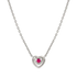 Nomination Cosmic Love Red Silver Heart Necklace