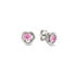 Nomination Cosmic Love Pink Silver Heart Earrings