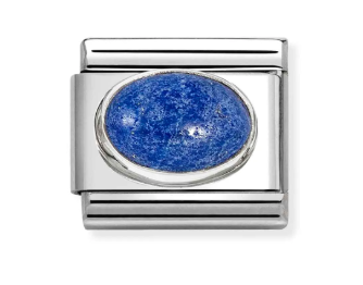 Nomination Silver Lapis Charm