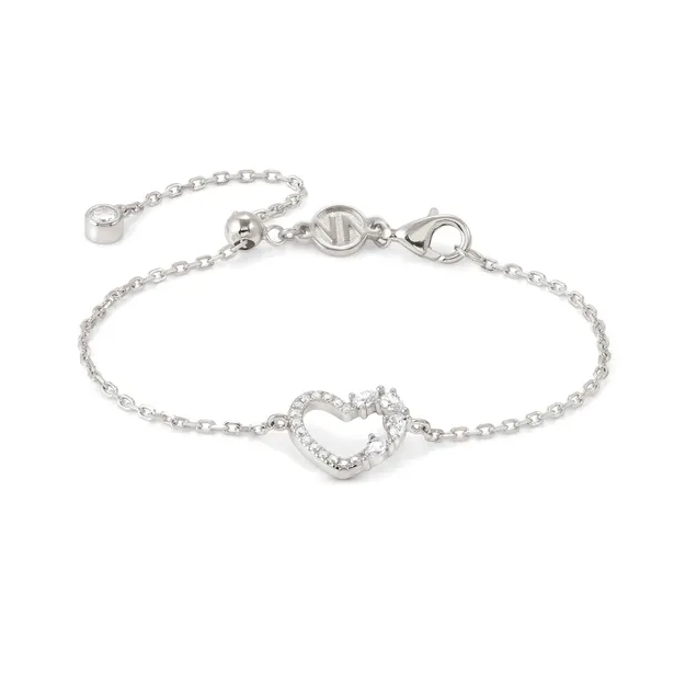 Nomination Shine Me Up White Heart Bracelet
